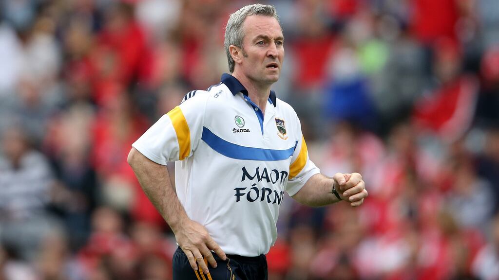 Michael Ryan’s first game in charge of Tipperary saw his new charges beat Offaly. Photograph: Inpho