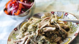 Chicken with walnut pesto