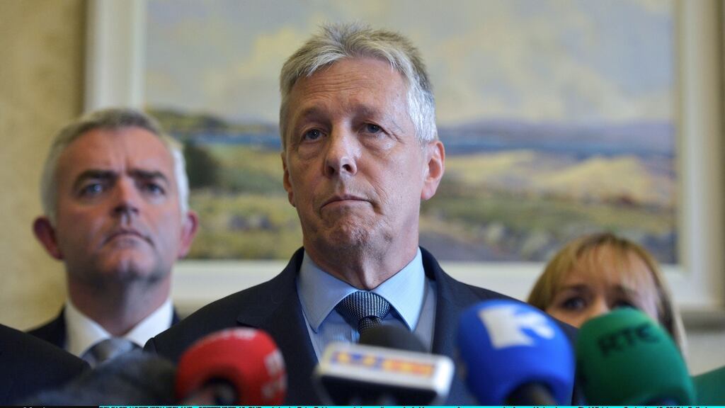 Northern Ireland’s Democratic Unionist Party leader Peter Robinson is scheduled to appear before the Stormont inquiry on Wednesday. Photograph: Getty Images