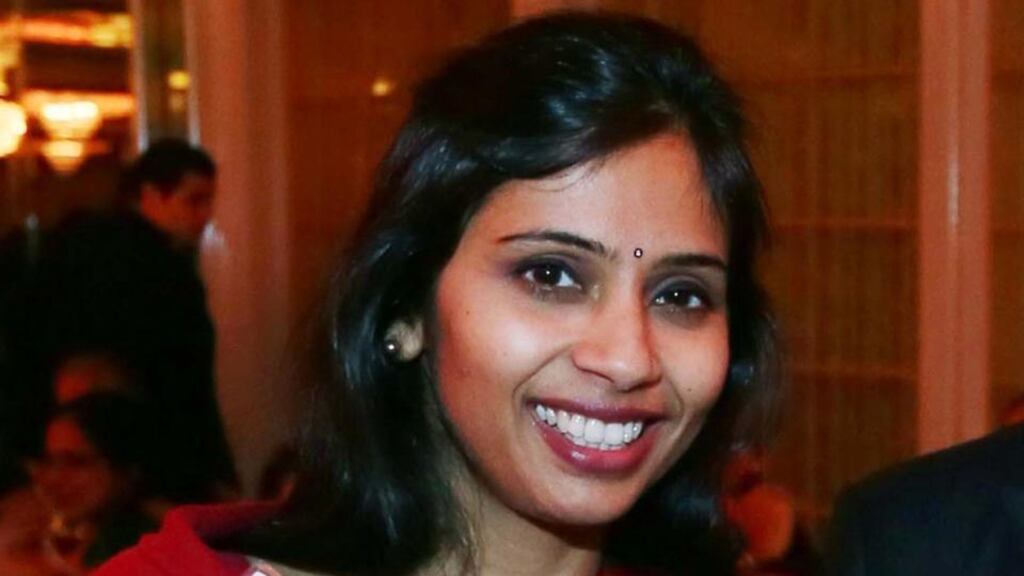 Devyani Khobragade: released on bail after giving up her passport and pleading not guilty to charges of submitting false documents to obtain a work visa for her Indian housekeeper. Photograph: Mohammed Jaffer/Reuters
