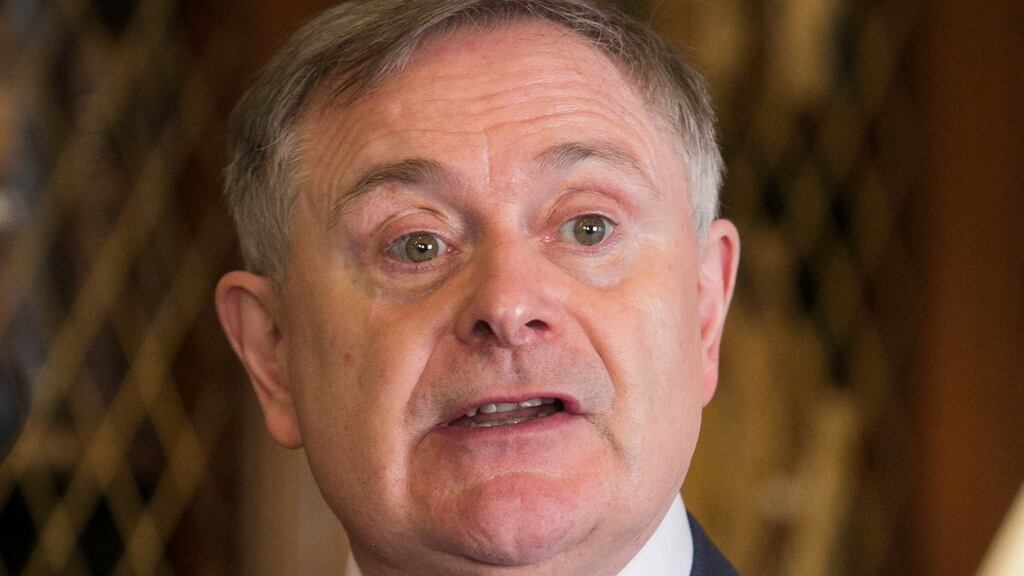 Labour leader Brendan Howlin: claimed the Government “is giving away the people’s investment at less than what it is worth. Photograph: Gareth Chaney Collins