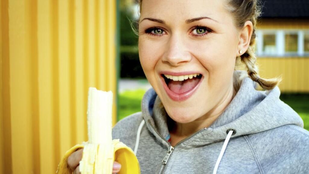 If you run first thing in the morning, you may need some water or something small like a banana or a yoghurt to provide some energy for your run. Photograph: Getty Images