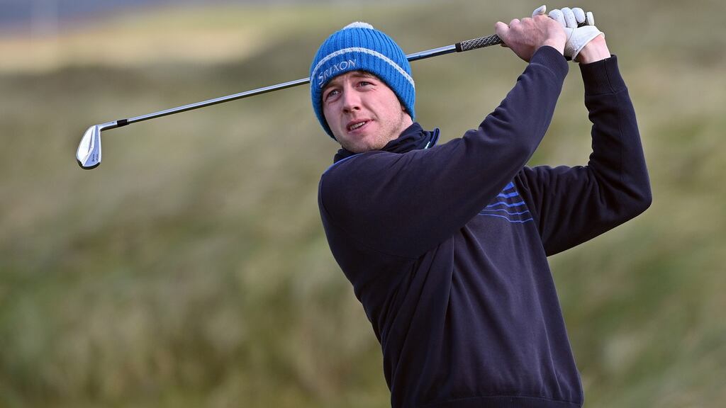 Hugh Foley’s six-under 66 gave him a share of the lead heading into Sunday’s final round of the AIG Irish Amateur Close. Photograph: Pat Cashman Photography