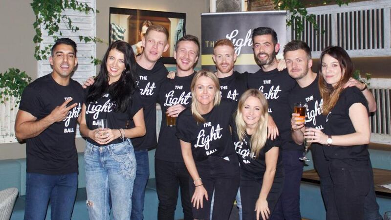 The Sydney Light Ball Committee at the 2016 event launch at the Tea Gardens in Bondi.