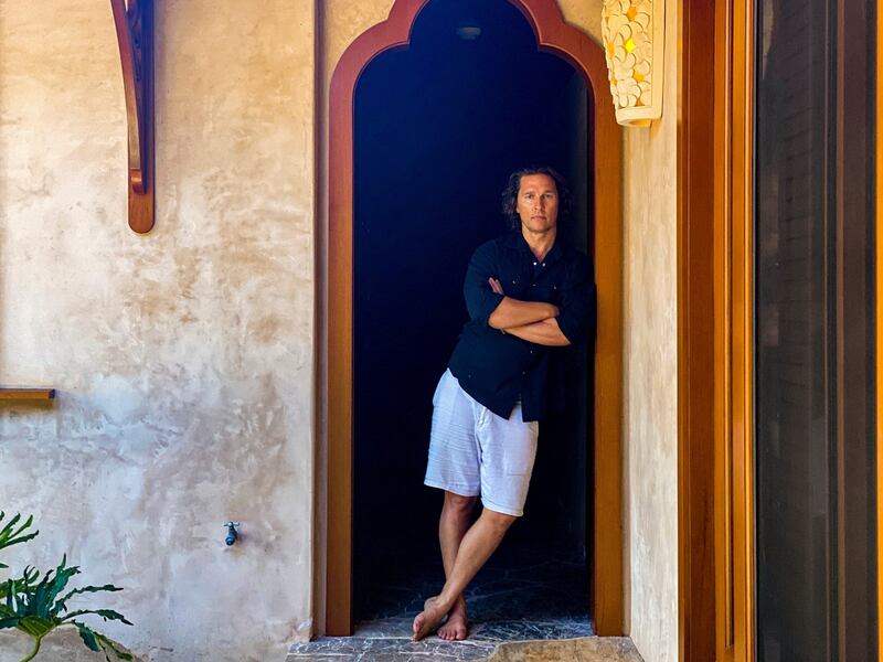 Matthew McConaughey’s new memoir Greenlights offers a shotgun seat to the all the living that he has accumulated. Photograph: Devin Oktar Yalkin/The New York Times