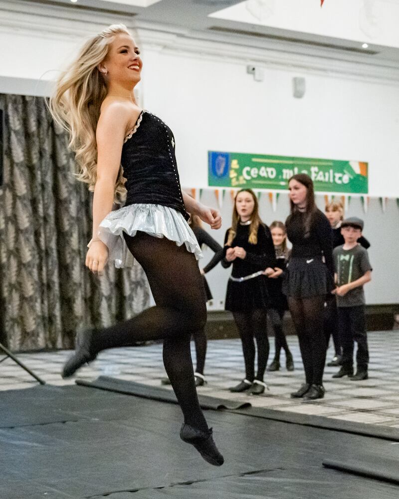 Irish dance performance at the Coventry Galway Association annual dinner. Photograph: Chris Egan