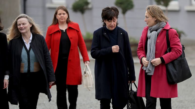 Former Irish Times colleagues arrive. Photograph: Donall Farmer for The Irish Times