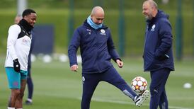 Pep Guardiola tells Man City players to seize ‘once in a lifetime’ chance