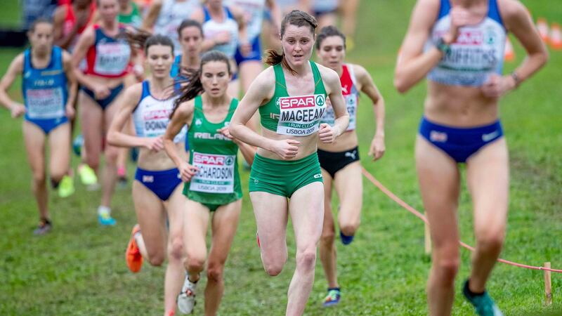 Ireland’s Ciara Mageean running in the Women’s Senior Race. Photo: Morgan Treacy/Inpho