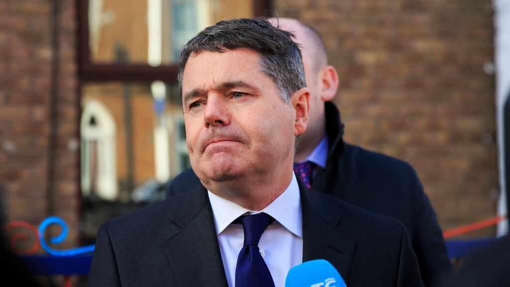 Minister for Finance Paschal Donohoe: “When you become that vulnerable all choices open to you are bad.” Photograph: Gareth Chaney/Collins