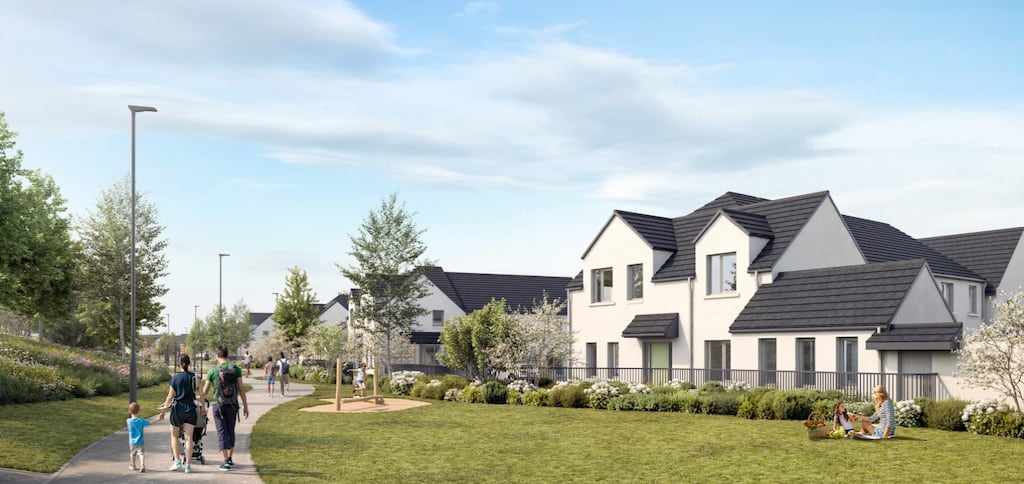 An artist's impression of the Corballis East estate in Donabate