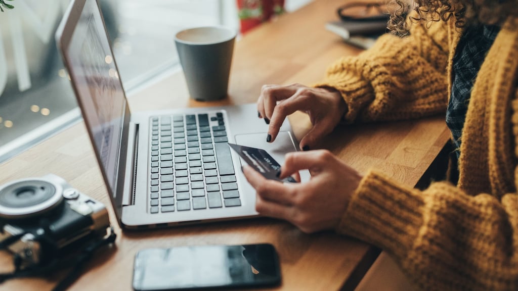 About 53% of card spending took place in-store in 2021, with online shopping continuing to rise in popularity. Photograph: iStock