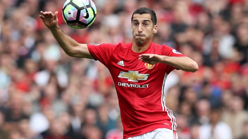 Henrikh Mkhitaryan. Photograph: Martin Rickett/PA Wire.