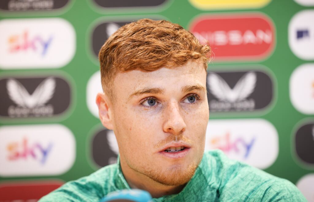 Ireland defender Jake O’Brien. Photograph: Tom Maher/Inpho