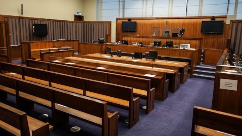A courtroom in the Criminal Courts of Justice complex in Dublin. Photograph: Collins Courts