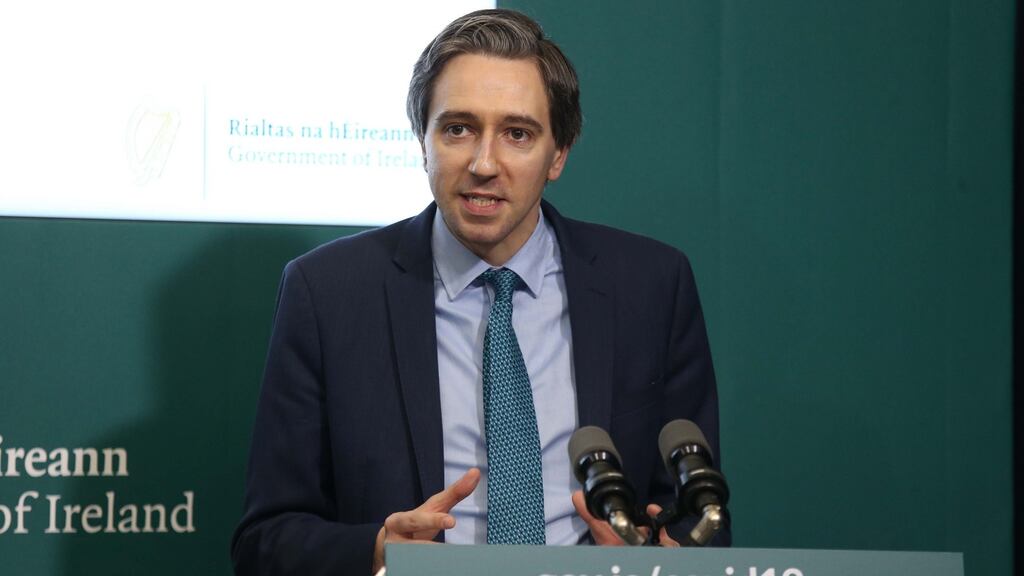 Minister for Health Simon Harris was warned by chief medical officer Tony Holohan that as the number of local cases of the disease falls and restrictions are eased, the relative importance of importing cases from overseas increases. Photograph: Leon Farrell/Photocall Ireland