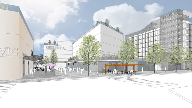 Artist’s drawing of the proposed redesign in Phibsborough