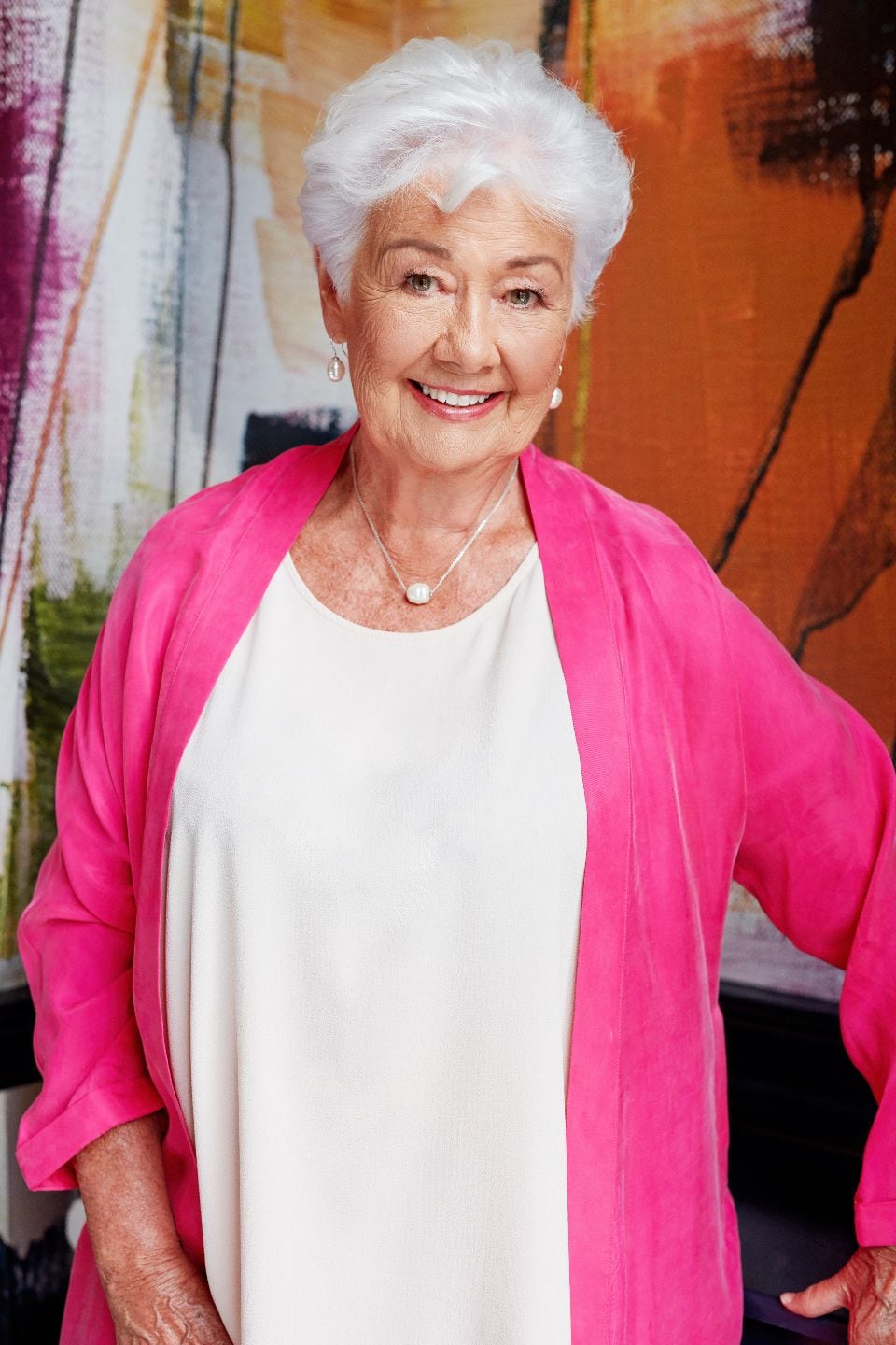 <p><strong>Margret McCarthy</strong></p>
<p>“I’ve encountered thousands of women through work, motherhood and everyday life over the years. And the most beautiful of which were rarely the youngest or even the prettiest, but rather the ones who were really enjoying life and feeling good in their skin. Beauty to me is accepting what you’ve got and making the best of what you were born with.”</p>
<ul>
<li>Paul Costelloe Living Studio pink coat, €80</li>
<li>Gallery crepe top, €20</li>
<li>Gallery side zip crop trousers, €25</li>
<li>Ankle strap sandals, Dunnes Stores, €20</li>
</ul>