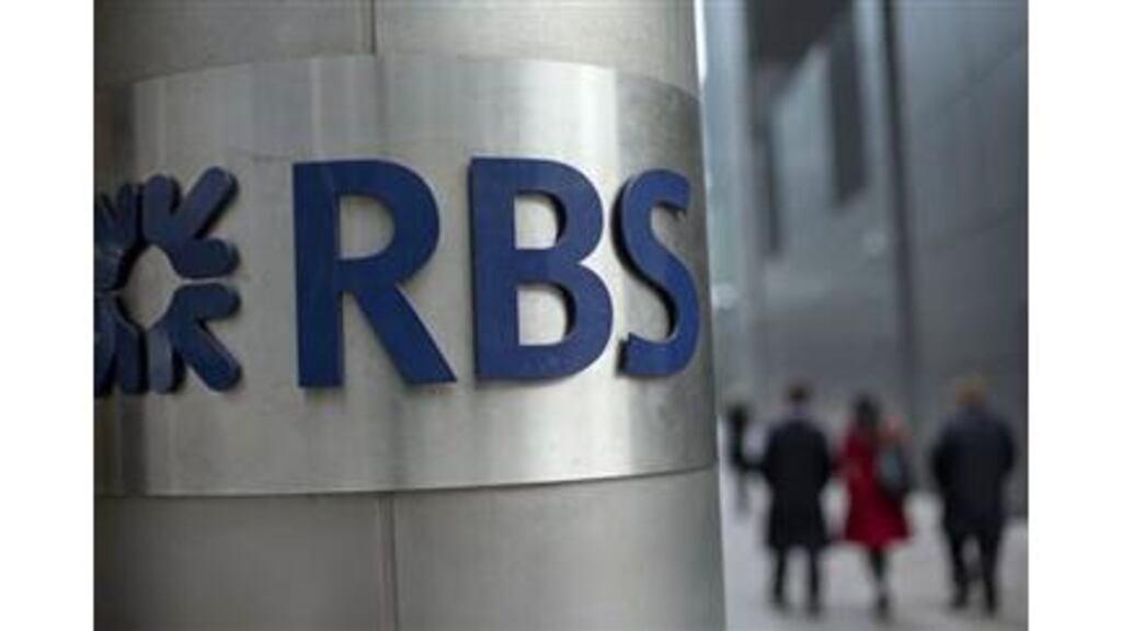 Scandal-hit Royal Bank of Scotland revealed bonuses of STG607 million for staff in 2012 despite plunging deeper into the red with losses of STG5.2 billion. Photograph: Reuters
