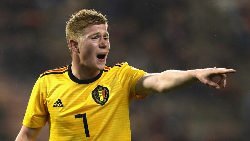 Kevin De Bruyne will carry Belgium’s challenge in Russia. Photograph: David Rogers/Getty