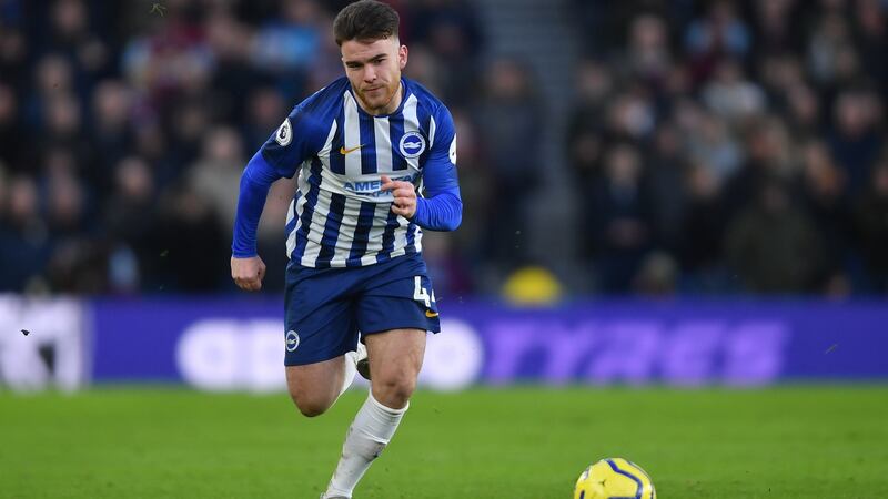 Aaron Connolly is fit again as Brighton bid to beat the drop. Photograph: Mike Hewitt/Getty