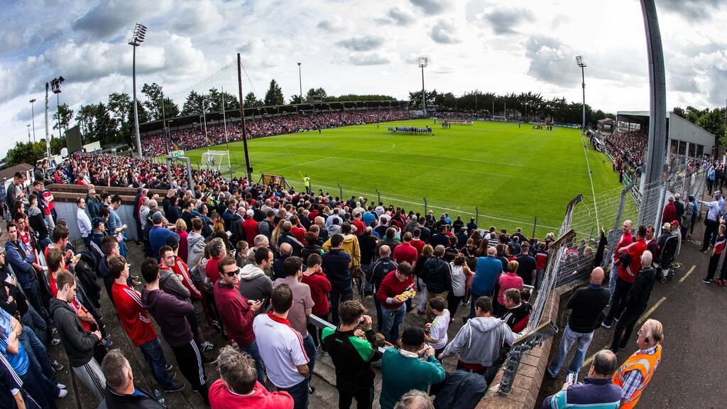 The wheelchair stand in Páirc Uí Rinn is where the Camp Nou or Bernabeu put their away fans. Behind a fence and shoved into a corner.  Photograph: Cathal Noonan/Inpho