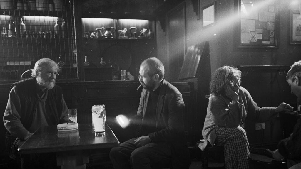 Dermot Healy, Pat McCabe, Leland Bardwell and Brian Leyden in Hargadon’s, Sligo town