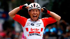 Dunbar improves position as Ewan wins a second Giro d’Italia stage