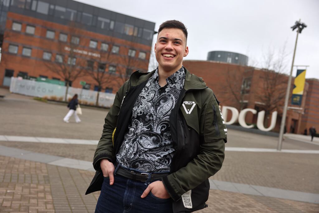 Michael Svoboda, a Czech student in DCU: 'It’s not normal in Ireland that people would retire and just stop working. This is normal in Czechia.' Photograph: Dara Mac Dónaill