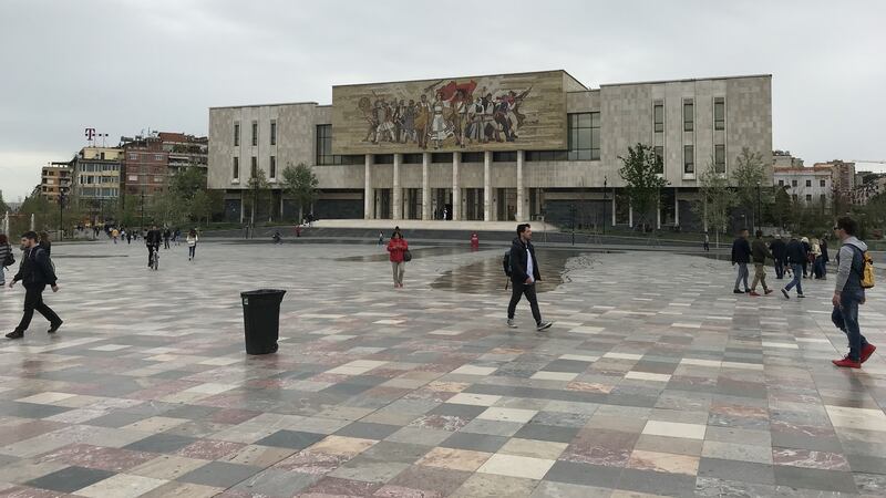 Skanderbeg Square in Tirana