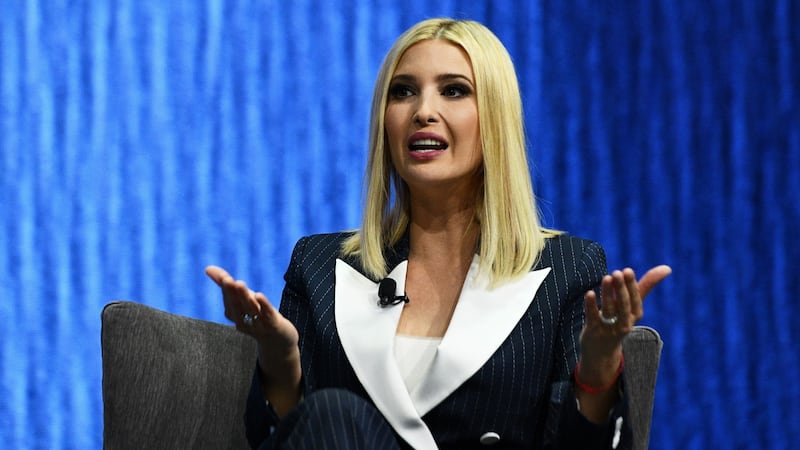 Ivanka Trump speaks at CES 2020. Photograph: Bridget Bennett/Bloomberg