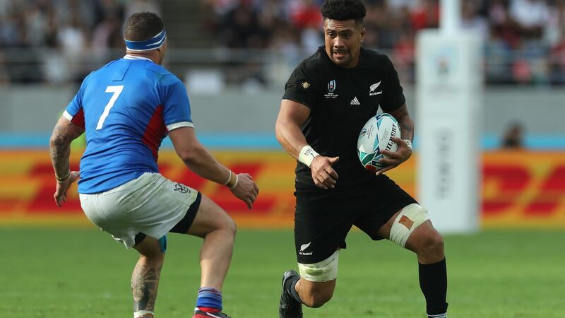 New Zealand backrow Ardie Savea will need to be stopped if Ireland are to have any chance. Photograph: David Rogers/Getty Images