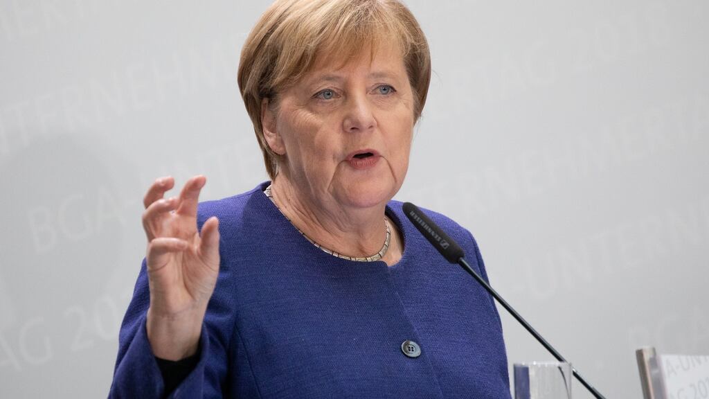 German chancellor Angela Merkel has been a force of sense and stability for two decades in Berlin. Photograph: Omer Messinger/EPA