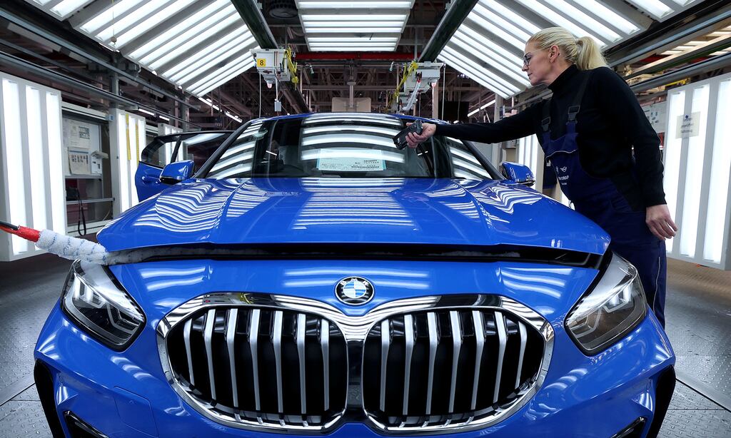 BMW is the latest big carmaker to sign a deal with an EV business. Photograph: Ronny Hartmann by/AFP via Getty Images