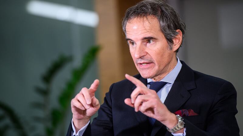 Director general of the International Atomic Energy Agency (IAEA) Rafael Mariano Grossi. Photograph: Christian Bruna/EPA