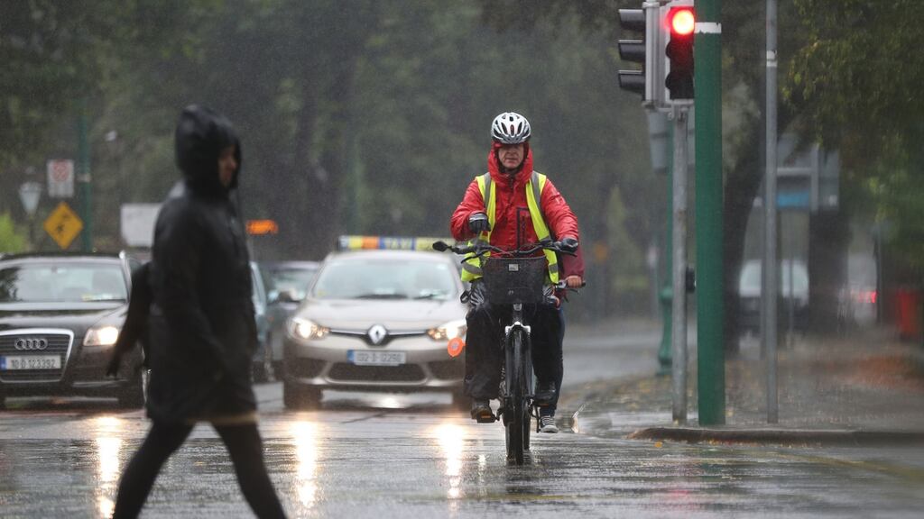 Met Éireann’s forecast for Monday is for heavy and persistent rain, with a risk of flooding and thunder in some areas. File photograph Nick Bradshaw for The Irish Times