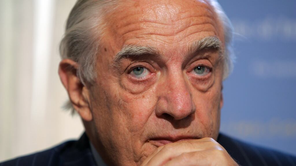 Former attorney general and chairman of Golden Sachs, the late Peter Sutherland.