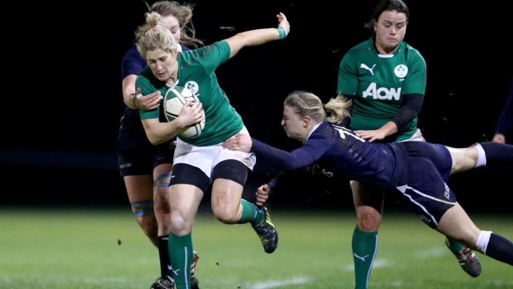 The IRFU are out scouring the GAA’s playing fields to unearth some little gems like Alison Miller (above).