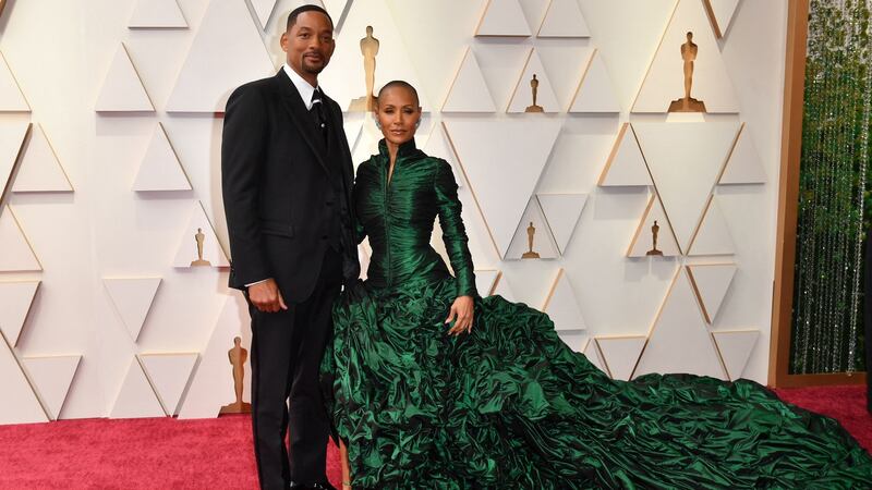 Will Smith and Jada Pinkett Smith attend the 94th Oscars at the Dolby Theatre in Hollywood, California on March 27th, 2022. Photograph: Angela Weiss / AFP