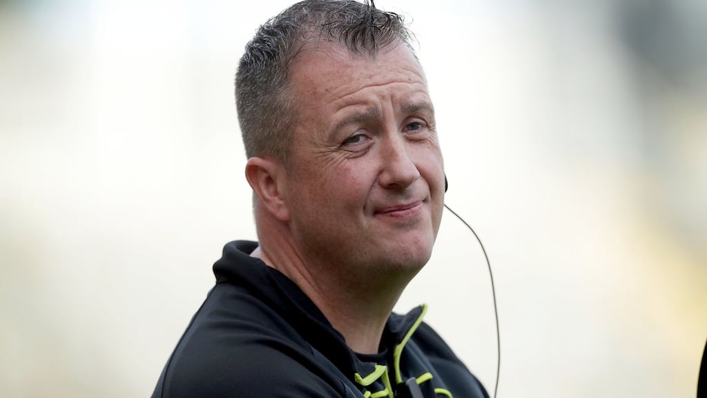 Sligo manager Niall Carew watched his team draw with Armagh on Sunday. Photograph: Morgan Treacy/Inpho