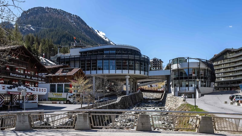 Ischgl, a tourism hotspot in Austria, where many visitors say they contracted coronavirus. Photograph: Johann Groder/AFP via Getty
