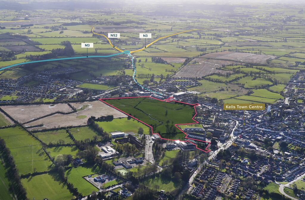The site in Kells, Co Meath is 1.1km from exit 10 off the M3 motorway