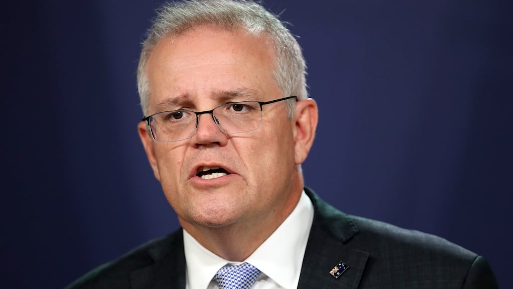 Australian prime minister Scott Morrison. Photograph: Brendon Thorne/Bloomberg