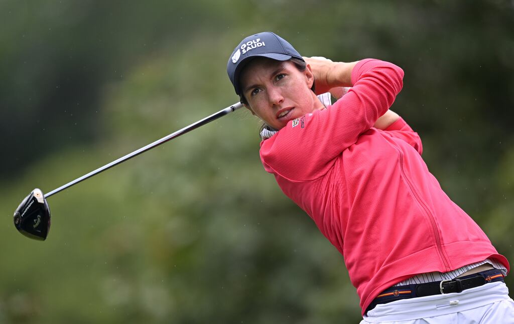 Spanish golfer Carlota Ciganda was disqualified from the Evian Championship after refusing to accept a penalty for slow play. Photograph: Stuart Franklin/Getty Images