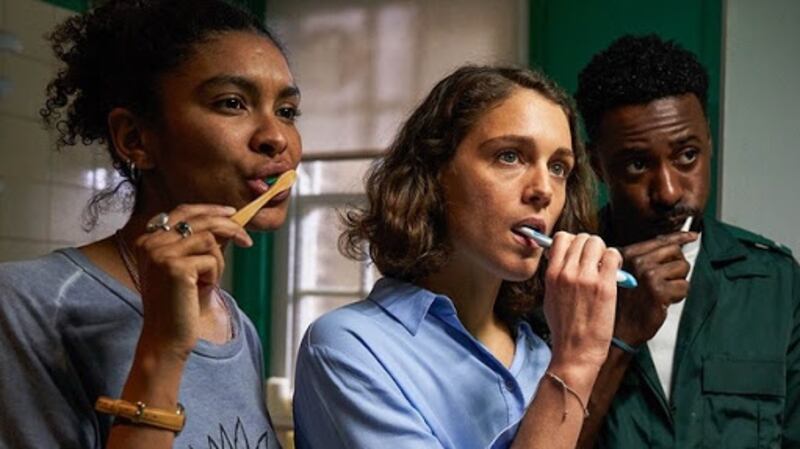 Thalissa Teixeira, ARiane Labed and Gary Carr in Trigonometry