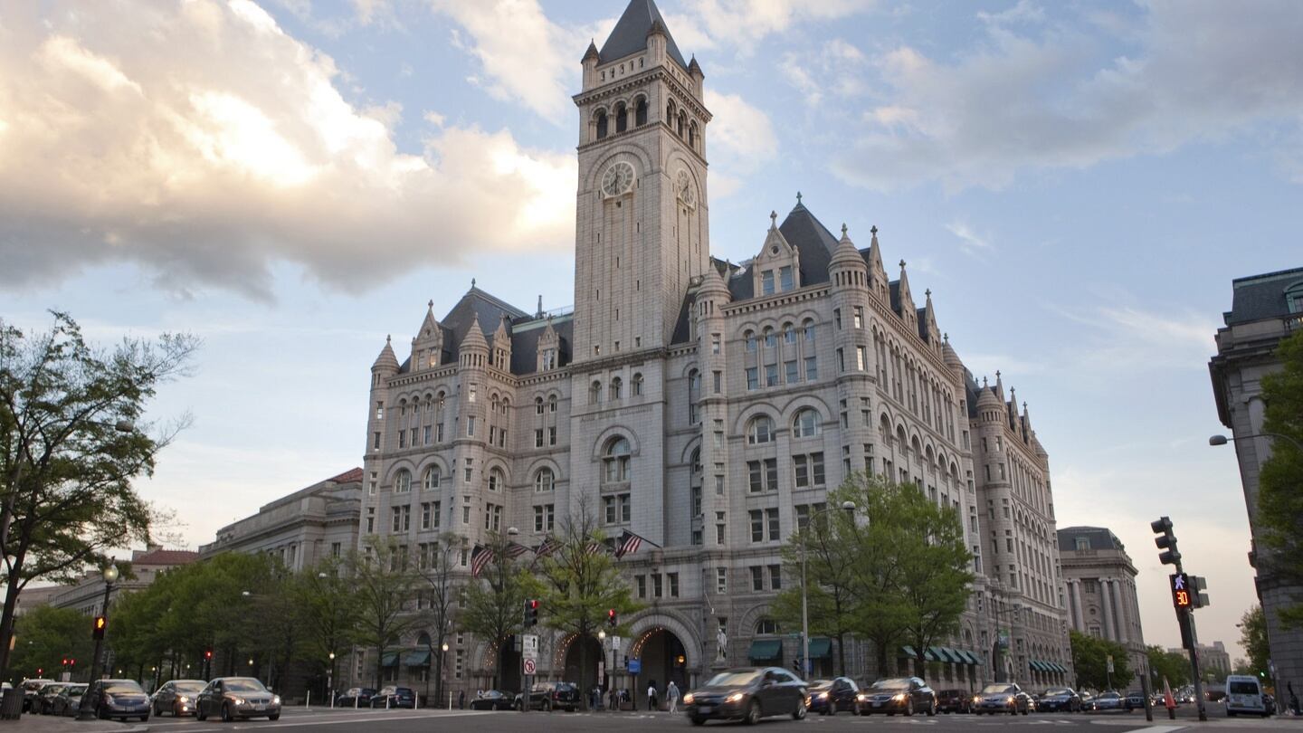 The Old Post Office building in Washington which is being developed into the Trump International Hotel. Photograph: Daniel Rosenbaum/The New York Times