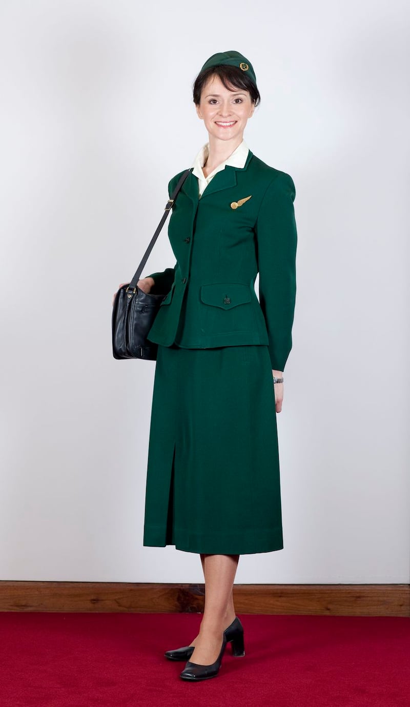 1948: The first green uniforms for Aer Lingus, which were designed by Sybil Connolly