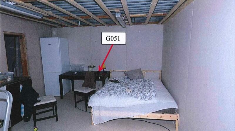 An undated police handout picture shows the inside of the soundproof bunker at an unspecified location in Sweden. Swedish doctor Martin Trenneborg has admitted drugging a woman and keeping her in an underground bunker, but denies raping her. Photograph: EPA/Swedish police