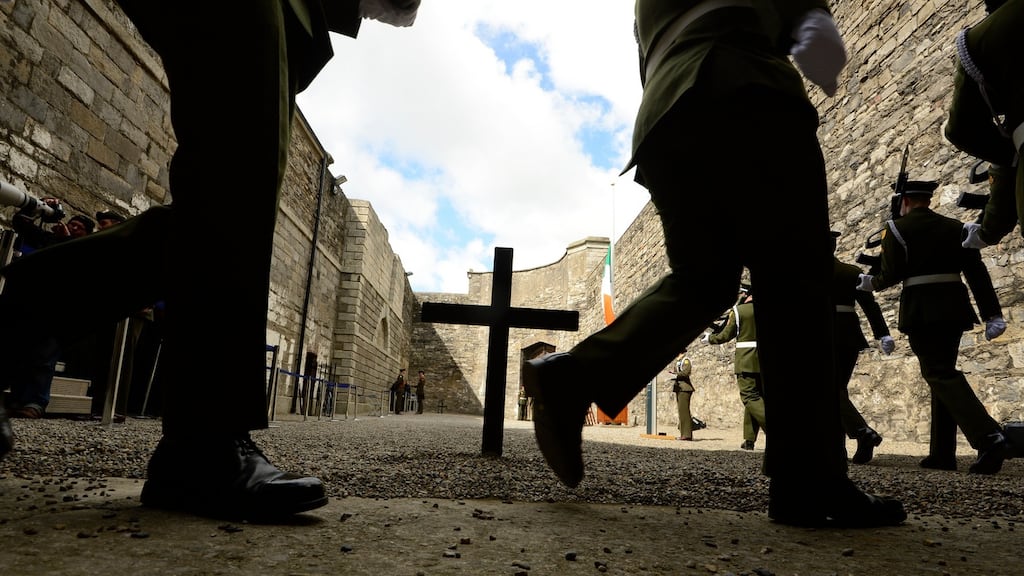 Stonebreakers’ Yard in Kilmainham Gaol in Dublin. A commemoration ceremony for Michael Mallin, Éamonn Ceannt and Sean Heuston has taken place at the jail. File photograph: Cyril Byrne/The Irish Times