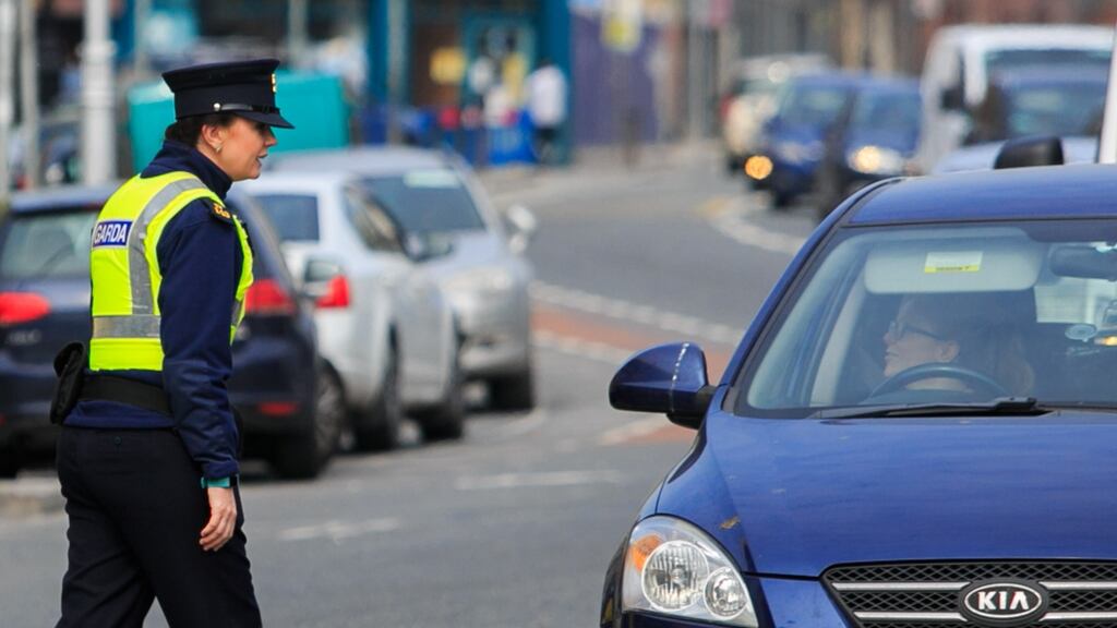 A Garda checkpoint in Stoneybatter, Dublin. So far, we’ve shown remarkable compliance with the social isolation measures for people who are not, historically, a nation of rule-followers. Photograph: Gareth Chaney/Collins